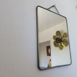 Old barber mirror with chain 50 years 60