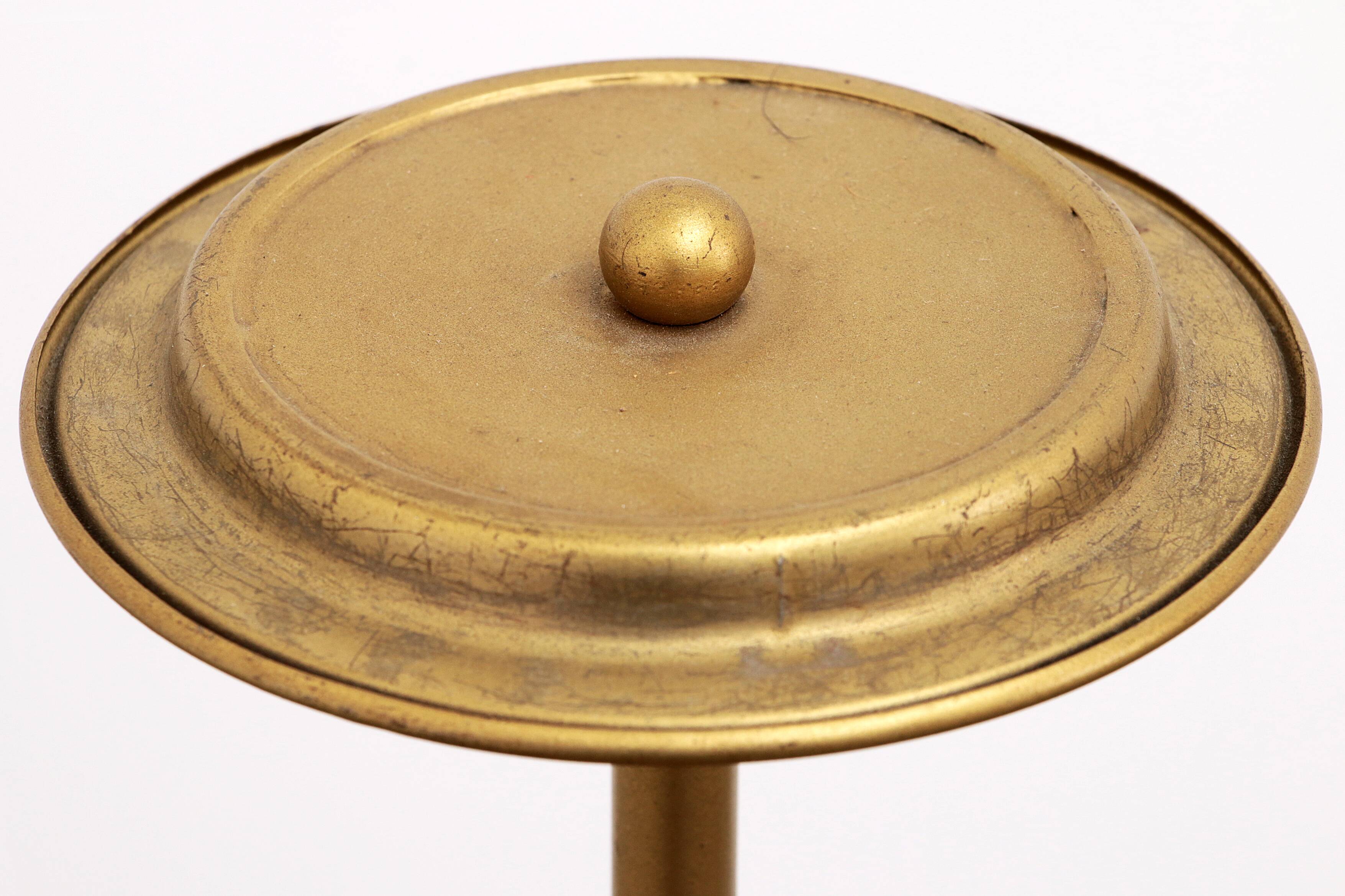 Brutalist Table Lamp Marble & Glass, Vintage 1980