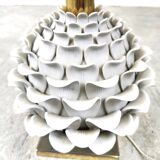 Vintage italian ceramic artichoque table lamp, 1960s