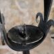 Large brutalist candlestick in wrought iron, early 20th century.