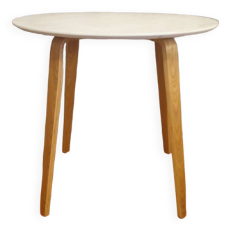 Scandinavian round wooden table