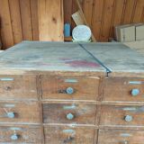wooden workshop furniture, drawer unit