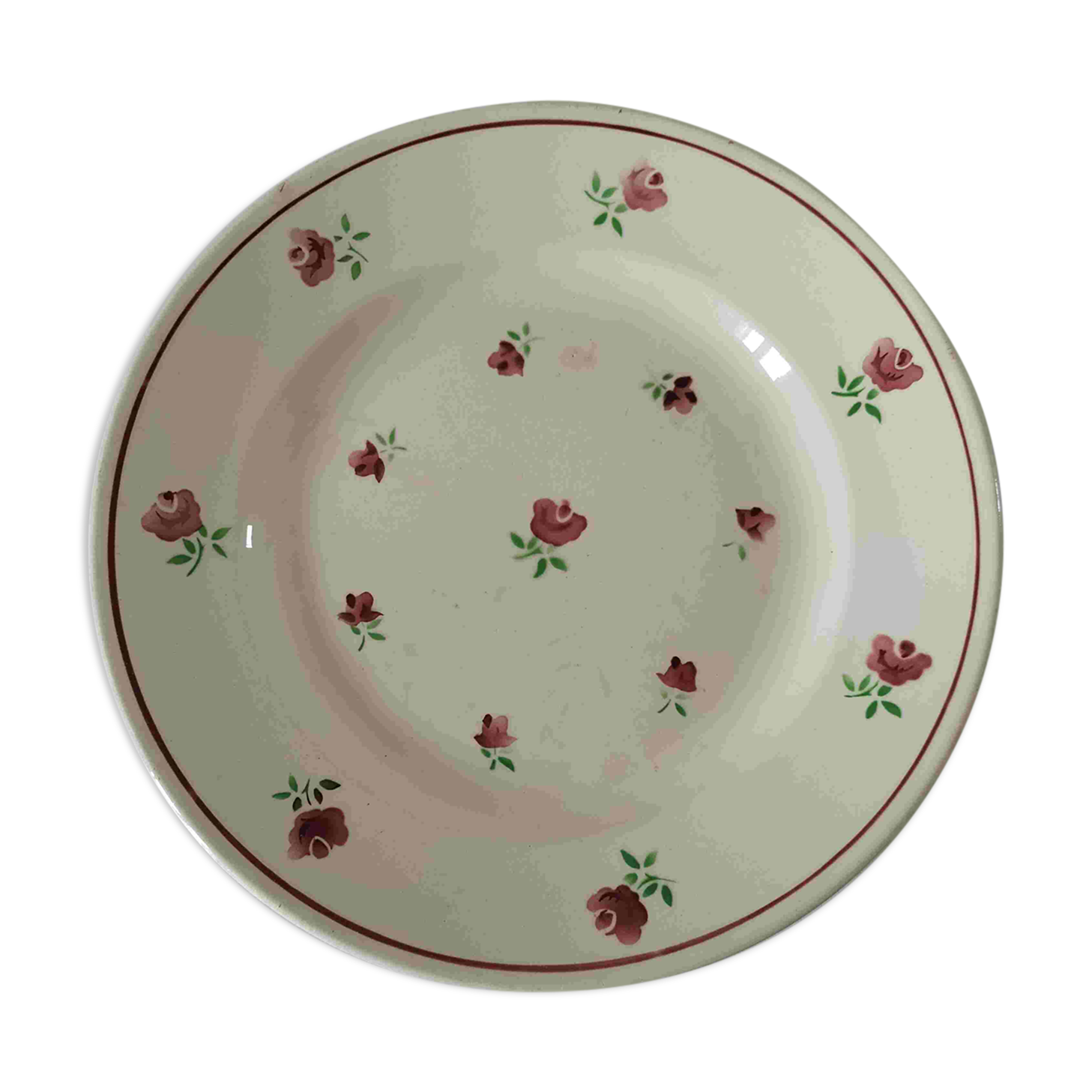 Badonviller dish with floral pattern