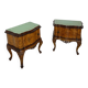 Italian Chippendale bed side tables/nightstands, 1940s/1950s.
