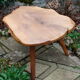 Brutalist olive coffee table 60s