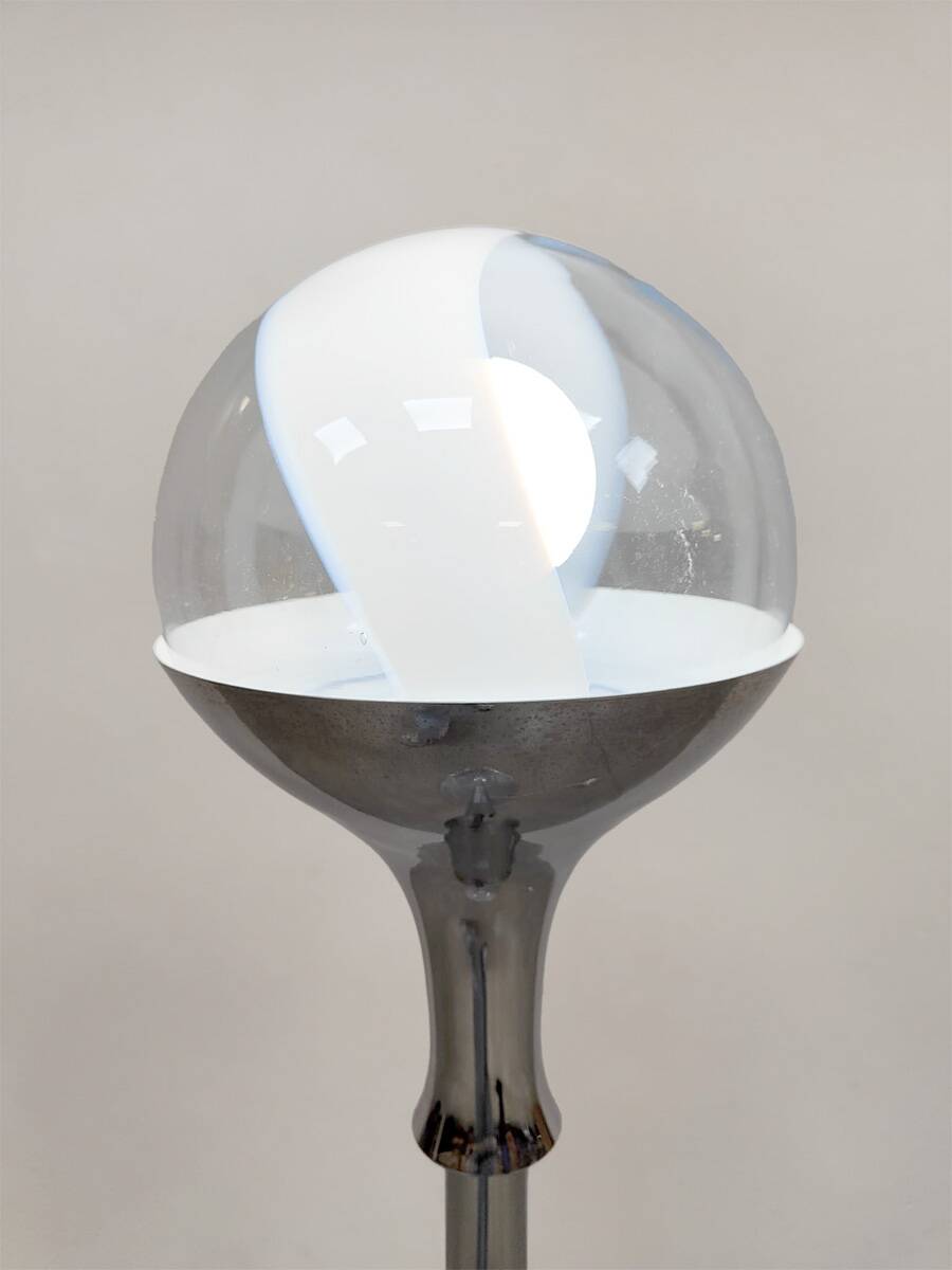 Italian design Murano glass globe floorlamp vintage Targetti 1960