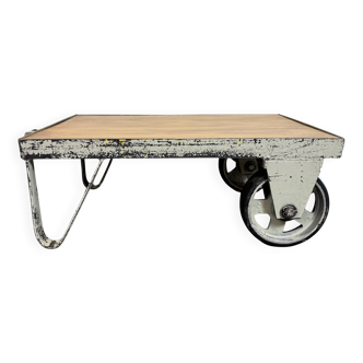 Grey Industrial Coffee Table Cart, 1960s