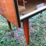 Vintage bar furniture formica with wheels 60's
