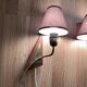 Paire d'appliques design scandinave 1950.