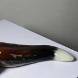 Large ceramic fox from St Clément, after Kraner, 1930s-50s.