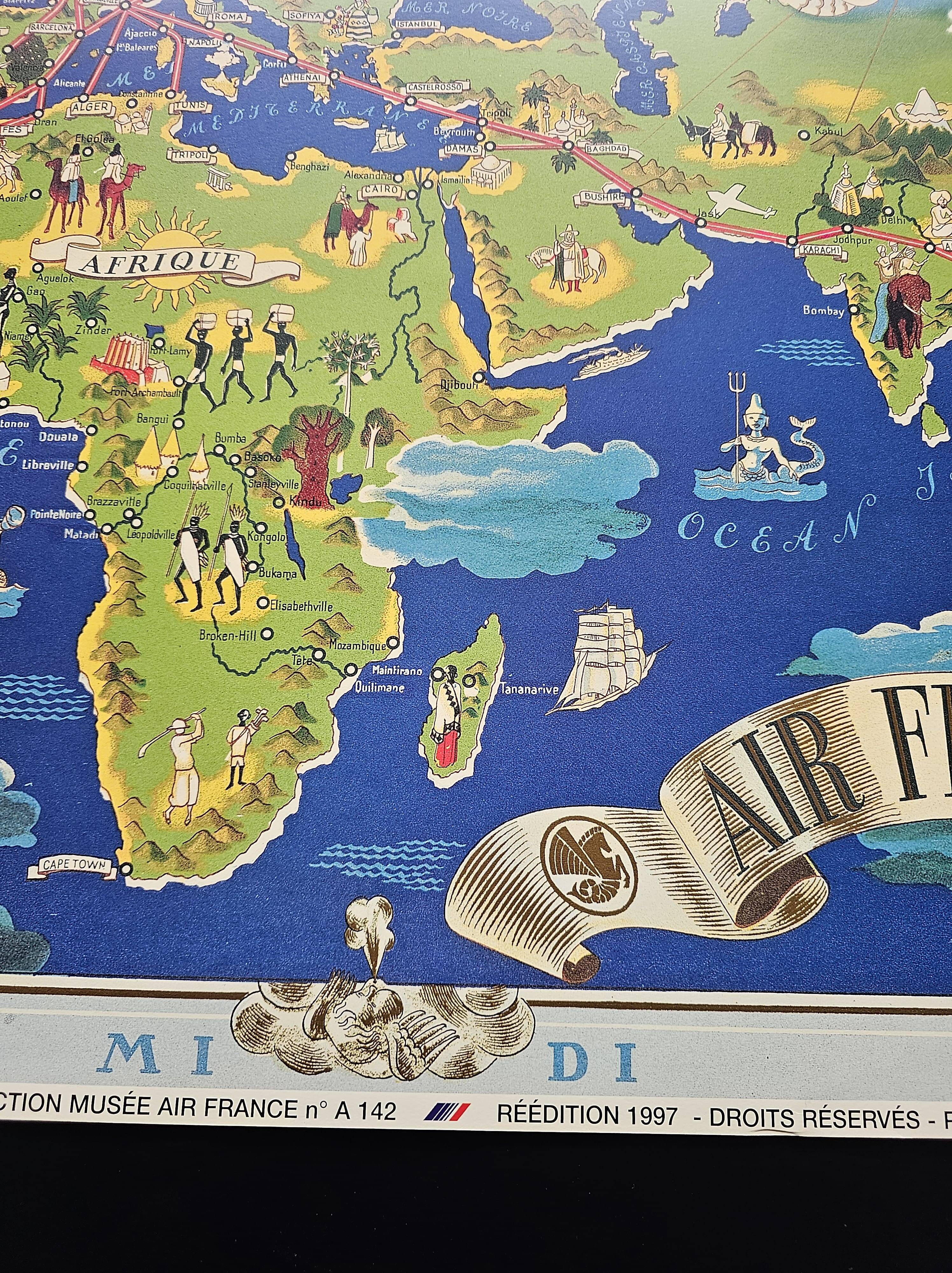 Air france poster - global air network