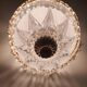 Large vintage ball chandelier with tassels
