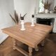 Henri II mid-table in solid walnut – Custom finish