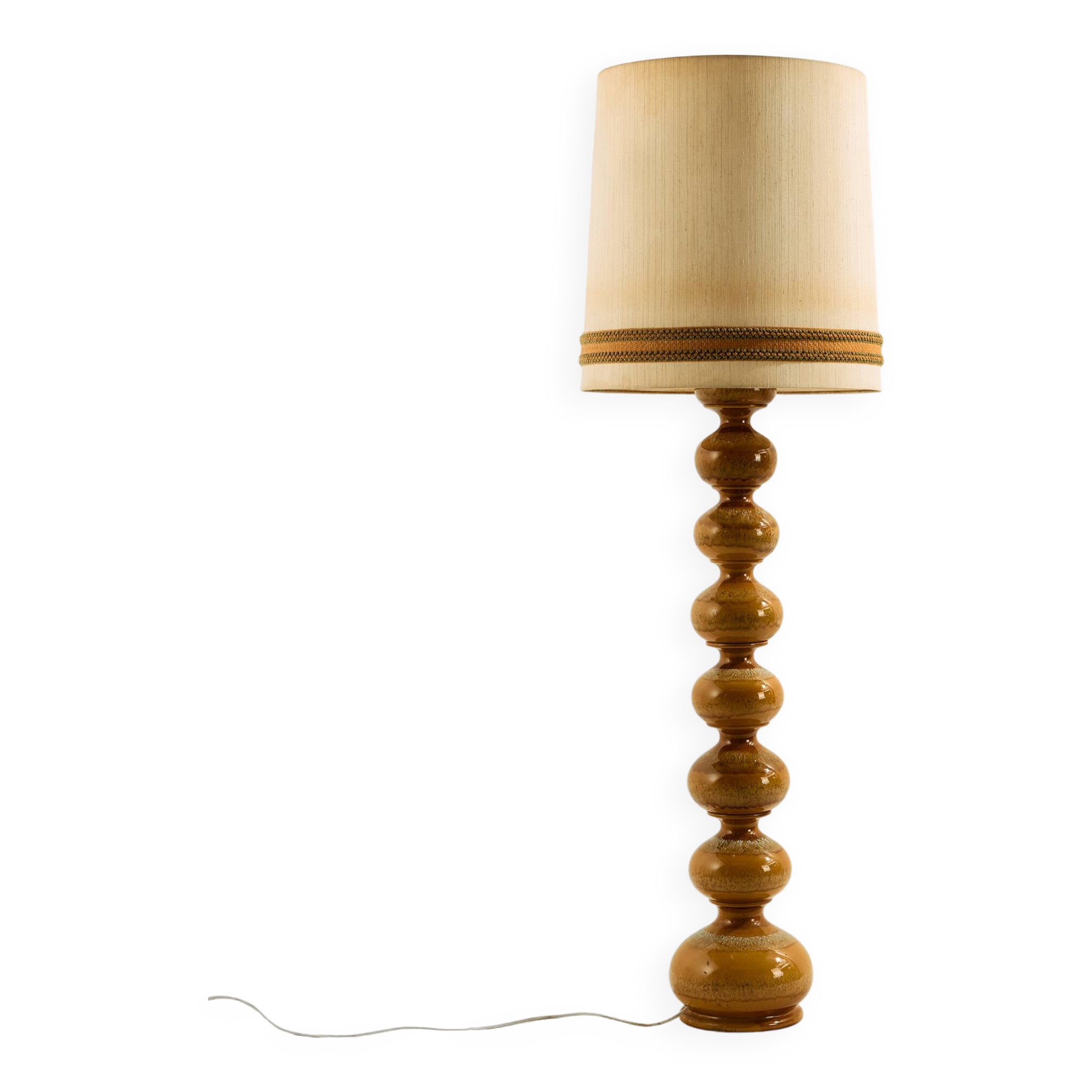 German ceramic floor lamp by Kaiser Leuchten