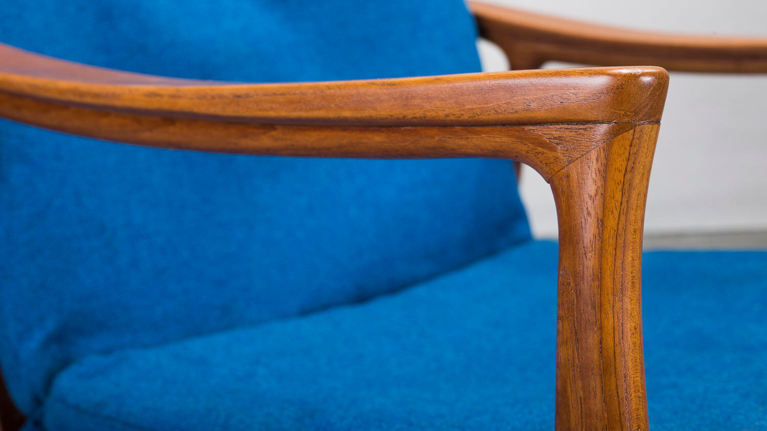 Danish teak framed lounge chair, 1960s