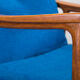 Danish teak framed lounge chair, 1960s
