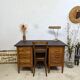 Bureau ministre XIXème et chaise en bois courbé 1940