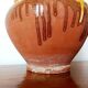 Vintage glazed pottery planter