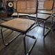 Set of 6 Cesca B32 Marcel Breuer black vintage chairs Made in Italy