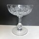 6 Champagne glasses in cut crystal from Saint Louis