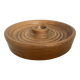 Bougeoir rond en bois épais