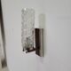 Vintage Scandinavian wall lamp in rosewood and glass 1960s