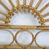 Vintage rattan headboard