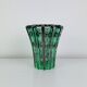 Art Deco vase by Pierre D'Avesn, silver decoration by Atelier Saint Graal.