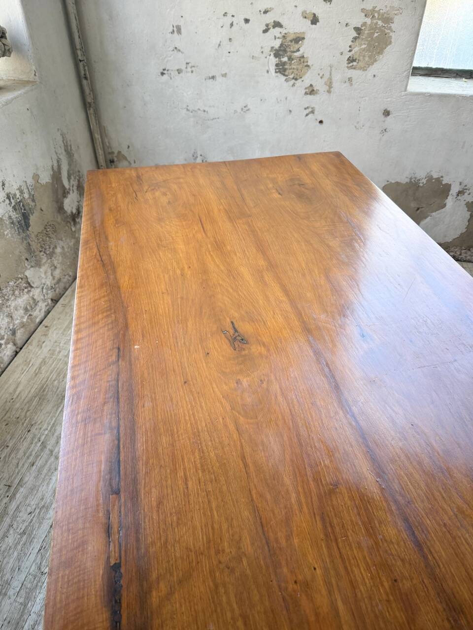 Rustic farmhouse table, solid oak, 2m