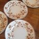 Set of 5 plates in Terre de Fer Creil & Montereau model Mignardise