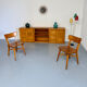 Modular sideboard Ateliers Chauvin solid wood design 70s