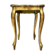 Vintage Florentine side table - Golden and white