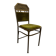 Art Nouveau chair in brass