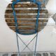 Round folding garden table