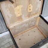 Malle de voyage en cuir époque 1900s