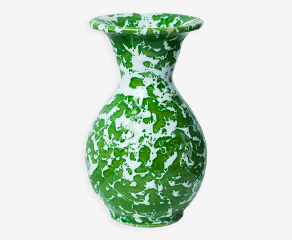 Vase vert et blanc