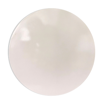 Extra large italian minimalist opaline white acrylic pill flush mount ceiling light fixture lamp by