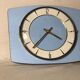 Old clock pendulum formica battery 70s vintage blue