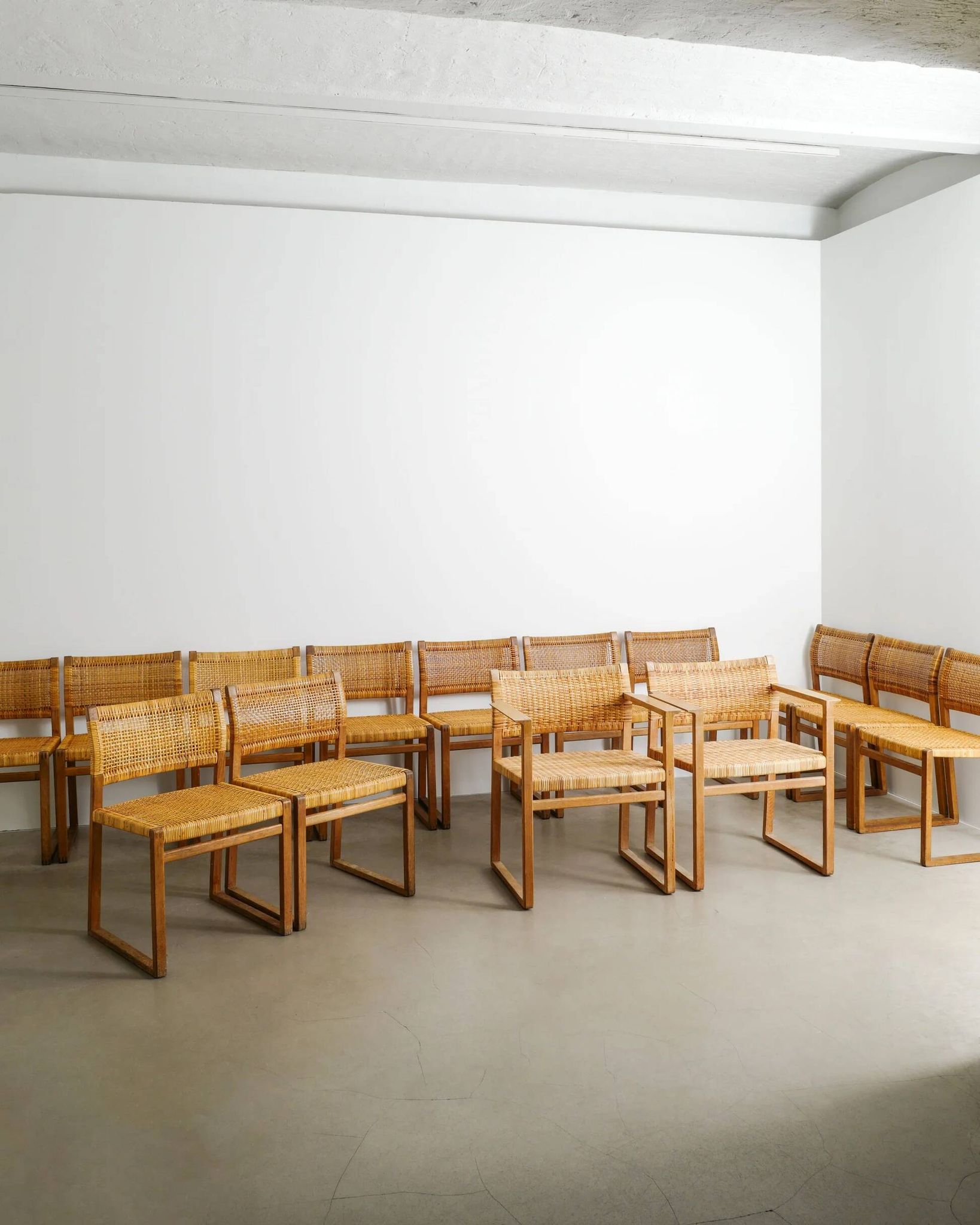 Danish Mid Century Wooden Dining Chairs by Børge Mogensen, 1960s
