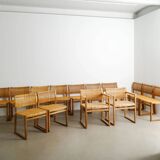 Danish Mid Century Wooden Dining Chairs by Børge Mogensen, 1960s