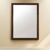 Rare large Antique Baroque or Rococo style hand carved oak mirror, France c