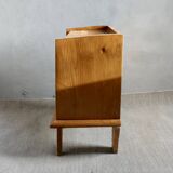 Light wooden bedside table from the 50s