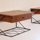 Paire de chevets flottants en teck 1960