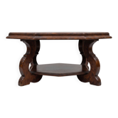 Table basse vintage octogonale bois massif tres bon etat
