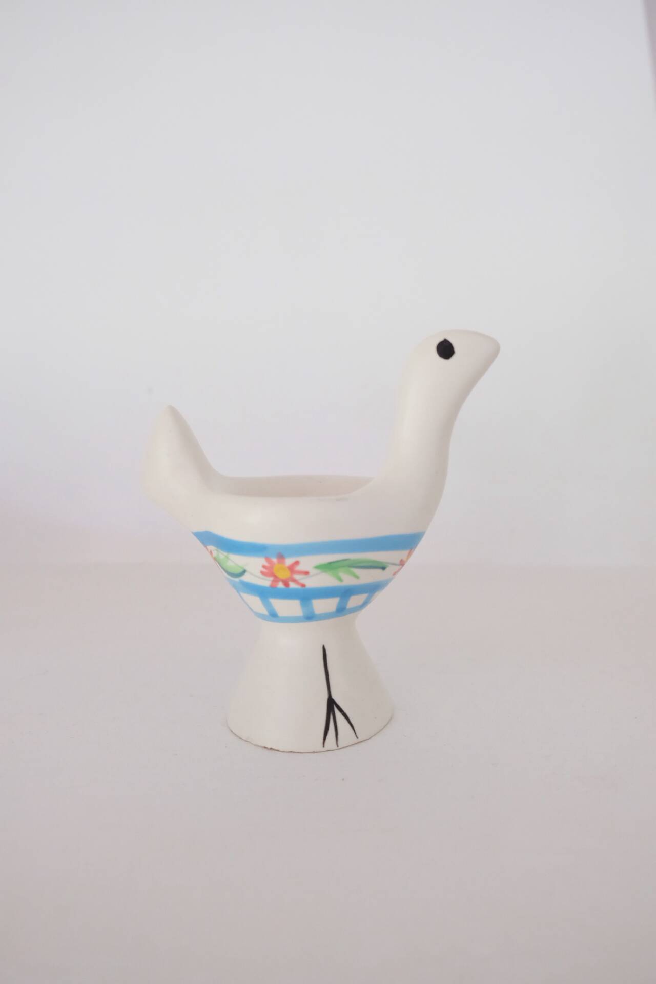 Bird-shaped ceramic egg cup – unique piece – collector – probably