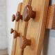 Pine wall coat rack