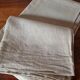 Antique French hand-woven sheet – Natural linen, early 20th century, 210 × 280 cm, 2 kg
