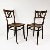 Pair of wooden Art Deco chairs, Thonet, Germany, 1930s.