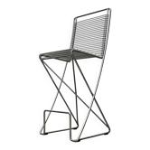 Postmodern German kitchen stool Kreuzschwinger by Till Behrens for Meyer Stahlmöbel, 1980s