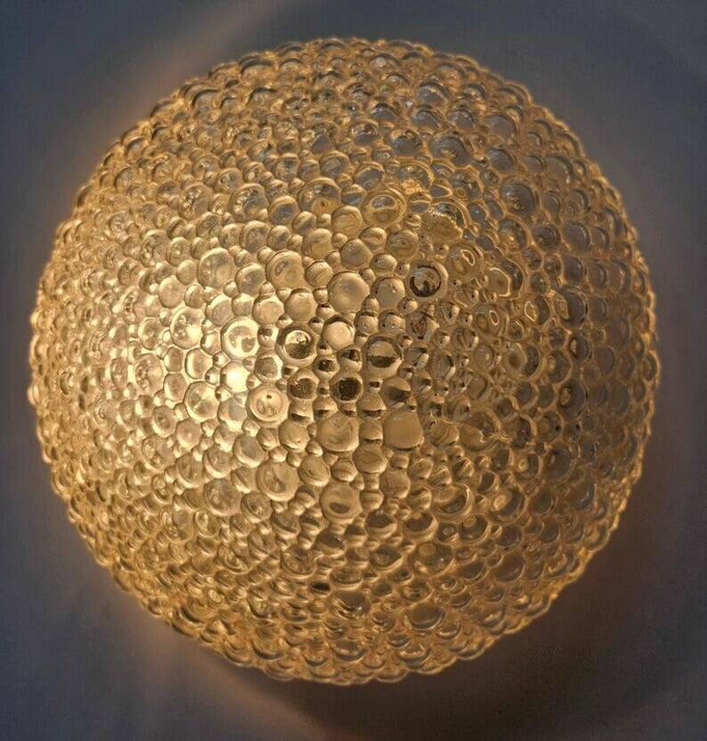 Rare Midcentury Bubble Flush Mount Limburg, Germany, 1970s